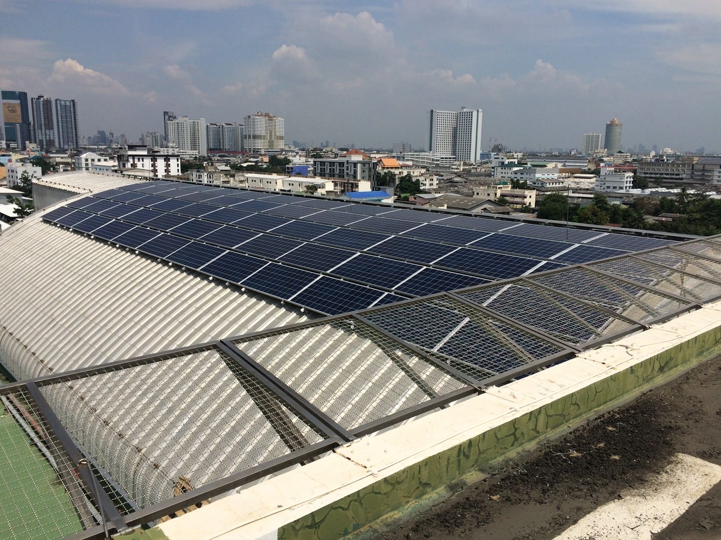 Clenergy Rooftop PV-ezRack SolarRoof 120KW Solar Project in ICC-BKK-Thailand