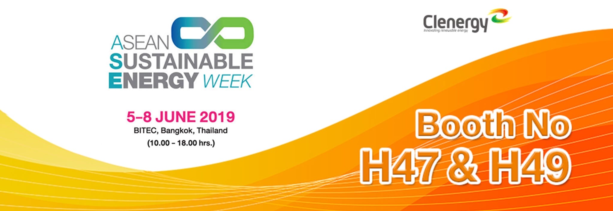 Clenergy at ASEAN Sustainable Energy Week 2019 Invitation Letter